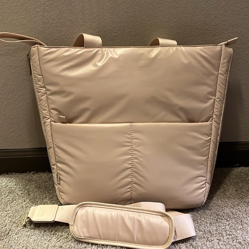 BEIS Expandable Tote in Beige